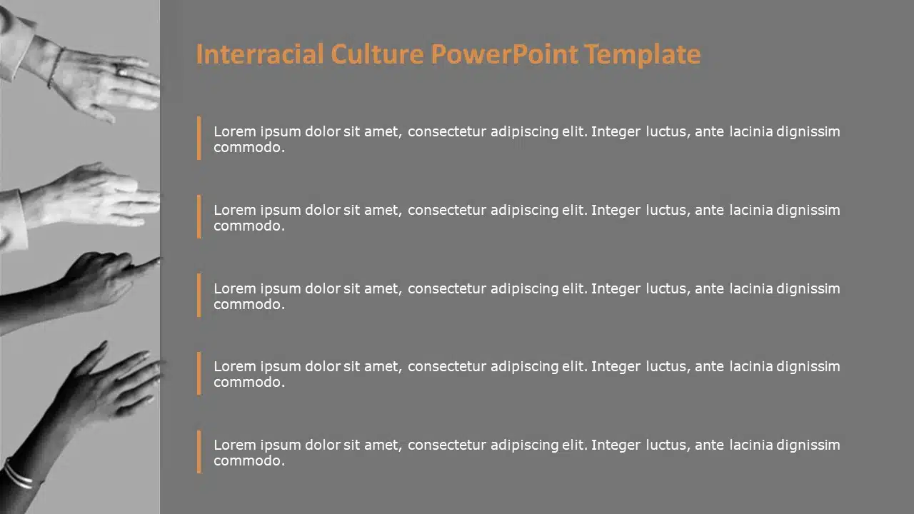 Interracial Culture PowerPoint Template & Google Slides Theme