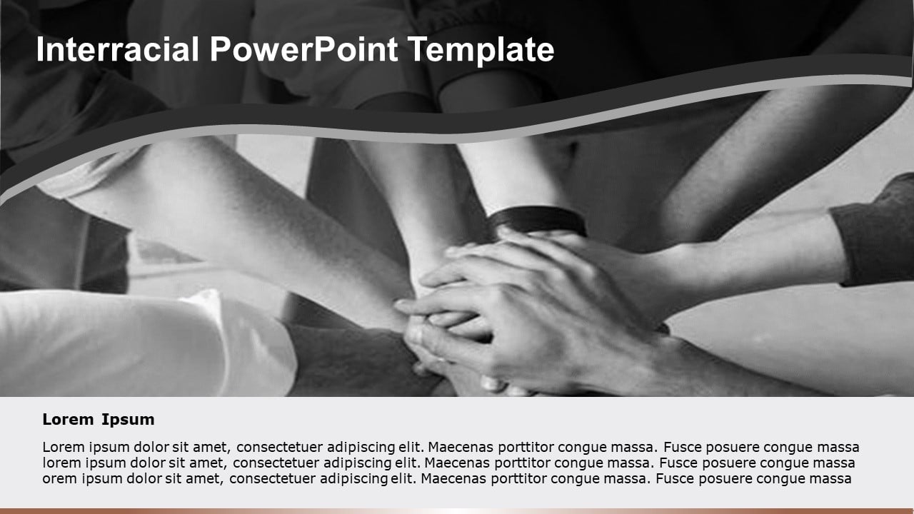 Interracial PowerPoint Template & Google Slides Theme