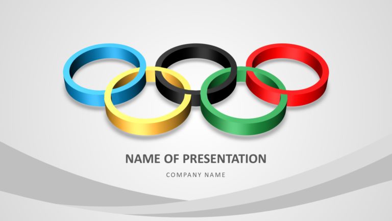 Olympics Cover PowerPoint Template & Google Slides Theme