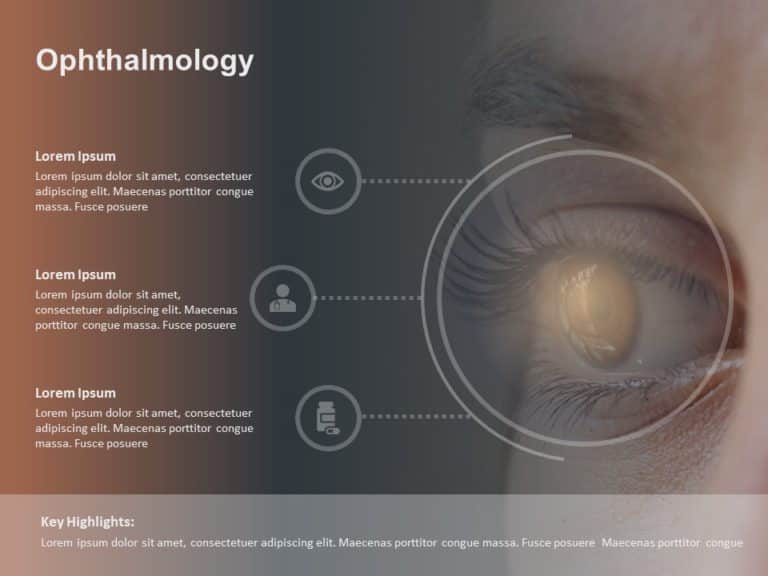 Ophthalmology Medical PowerPoint Template & Google Slides Theme