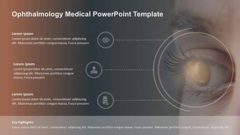 Ophthalmology Medical PowerPoint Template & Google Slides Theme