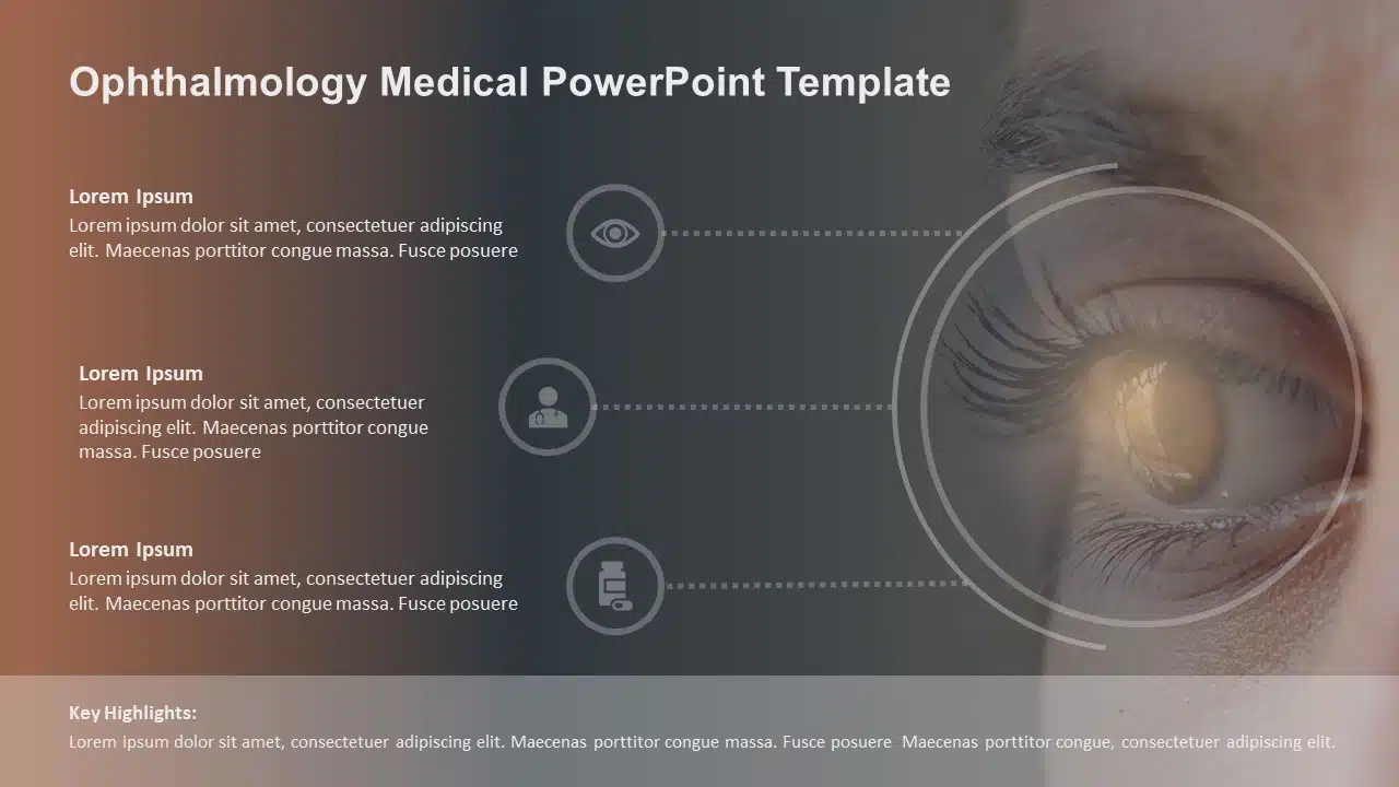 Ophthalmology Medical PowerPoint Template & Google Slides Theme