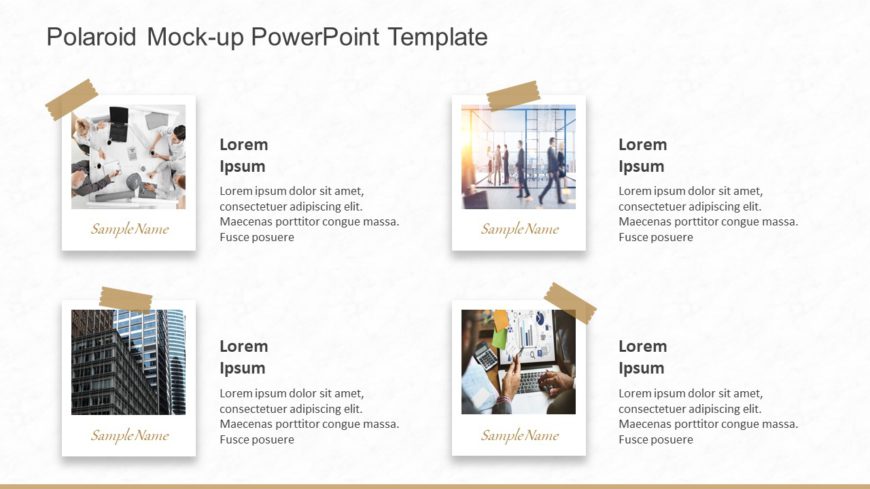 Polaroid Mockup PowerPoint Template