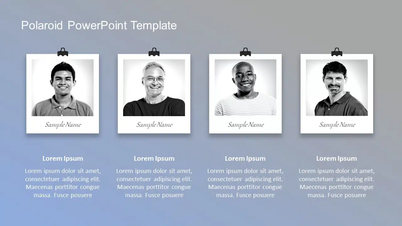 Polaroid PowerPoint Template & Google Slides Theme