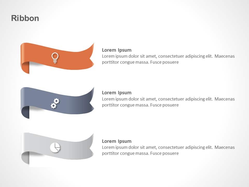 Ribbon List PowerPoint Template & Google Slides Theme