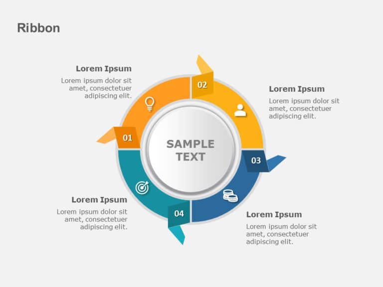 Ribbon Process PowerPoint Template