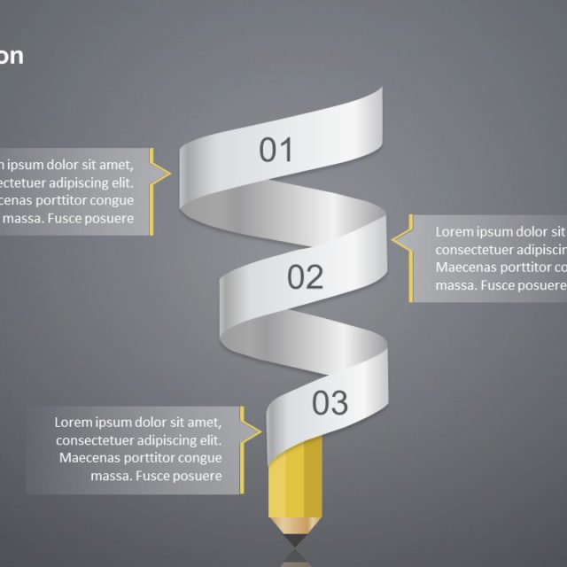 Spiral Ribbon PowerPoint Template