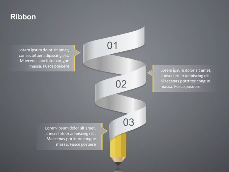 Free Ribbon Summary PowerPoint Template & Google Slides Theme