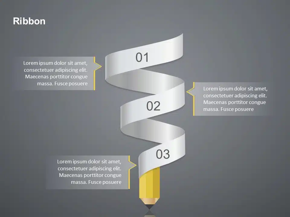 Ribbon Summary PowerPoint Template & Google Slides Theme