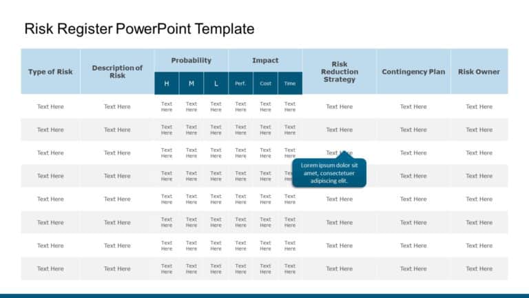 Risk Register PowerPoint Template & Google Slides Theme