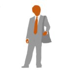 Salesman Silhouette PowerPoint Template & Google Slides Theme