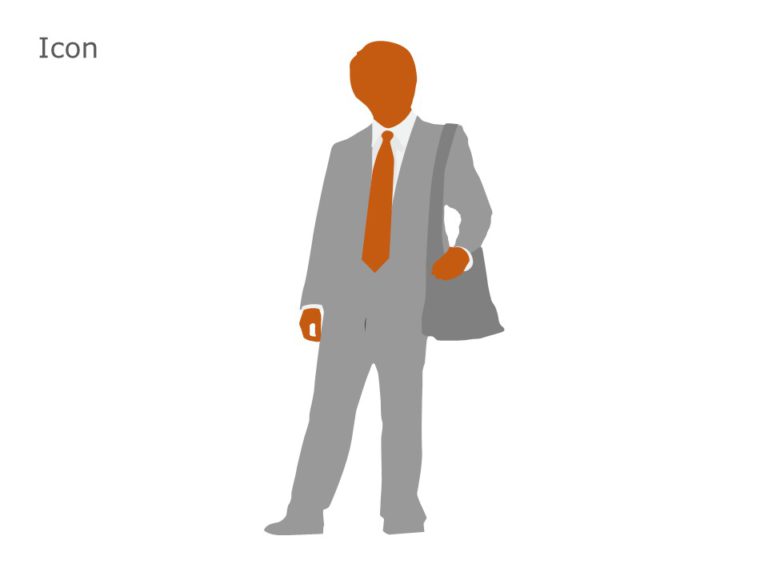 Salesman Silhouette PowerPoint Template & Google Slides Theme