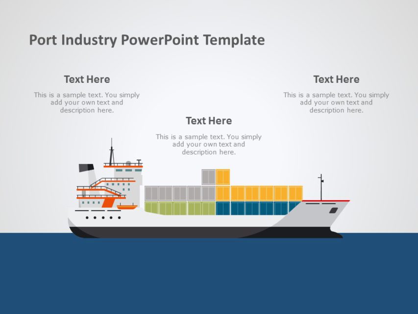 Shipping Port PowerPoint Template | SlideUpLift