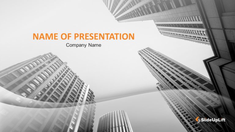 Skyscraper Building PowerPoint Template & Google Slides Theme