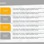 SmartArt List List MultipleLines 4 Steps & Google Slides Theme