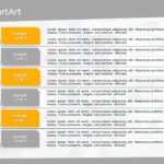 SmartArt List List MultipleLines 6 Steps & Google Slides Theme