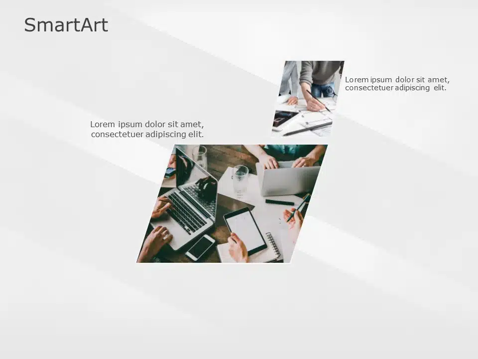 SmartArt Picture Picture Accent 2 Steps & Google Slides Theme