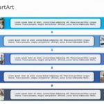 SmartArt Picture Picture Alternatingtext 5 Steps & Google Slides Theme