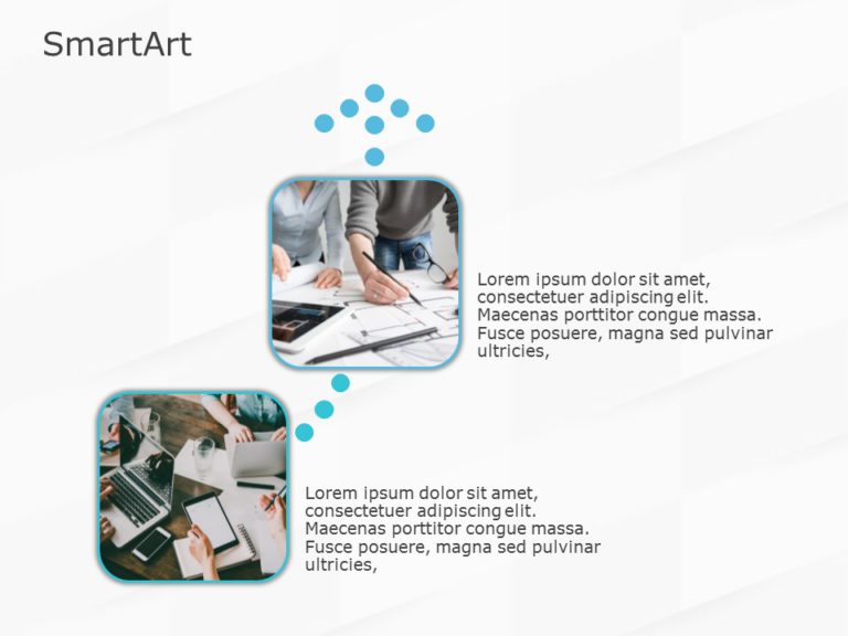 SmartArt Picture Picture Assending 2 Steps & Google Slides Theme