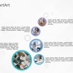 SmartArt Picture Picture Bubble 5 Steps & Google Slides Theme