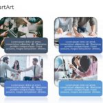 SmartArt Picture Picture Caption 4 Steps & Google Slides Theme