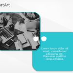 SmartArt Picture Picture Cluster 1 Steps & Google Slides Theme