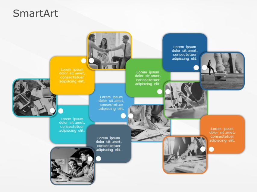 SmartArt Picture Picture Cluster 7 Steps | SlideUpLift