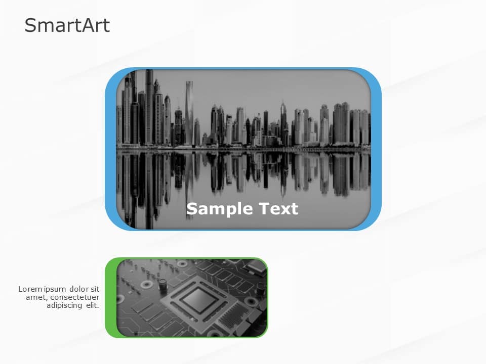 SmartArt Picture Picture Form 2 Steps & Google Slides Theme