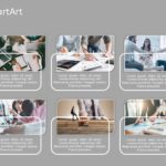 SmartArt Picture Picture Frame 6 Steps & Google Slides Theme