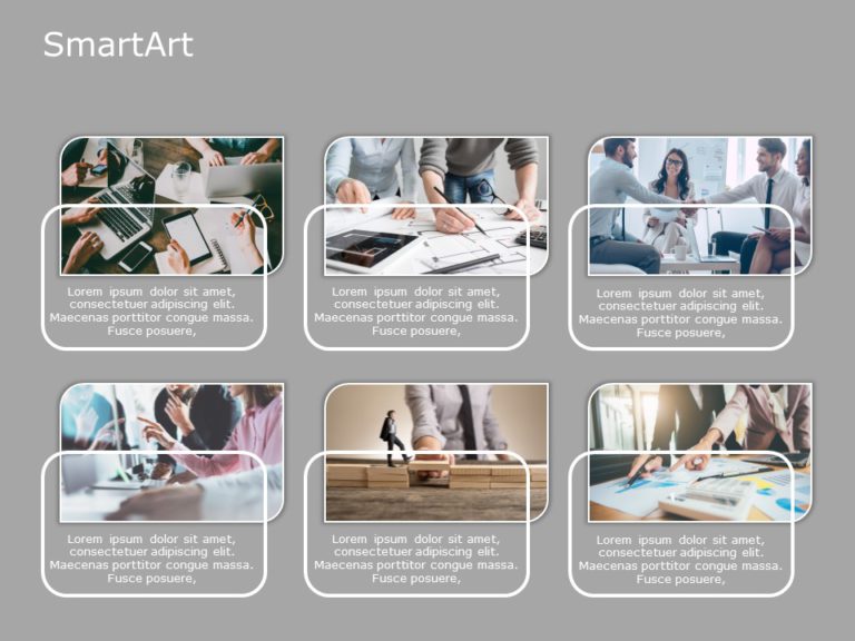SmartArt Picture Picture Frame 6 Steps & Google Slides Theme