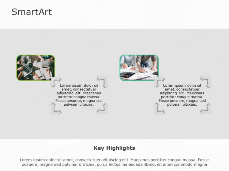 SmartArt Picture Picture Frames 2 Steps & Google Slides Theme