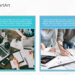 SmartArt Picture Picture Grid 2 Steps & Google Slides Theme