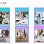 SmartArt Picture Picture Grid 6 Steps & Google Slides Theme