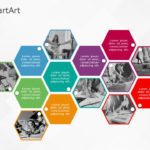 SmartArt Picture Picture Hexagon 7 Steps & Google Slides Theme