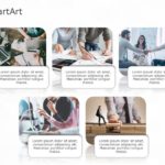 SmartArt Picture Picture List 5 Steps & Google Slides Theme