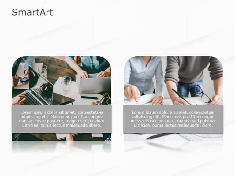 SmartArt Picture Picture Text 2 Steps & Google Slides Theme