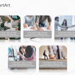 SmartArt Picture Picture Text 5 Steps & Google Slides Theme