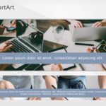 SmartArt Picture Picture Vertical 2 Steps & Google Slides Theme