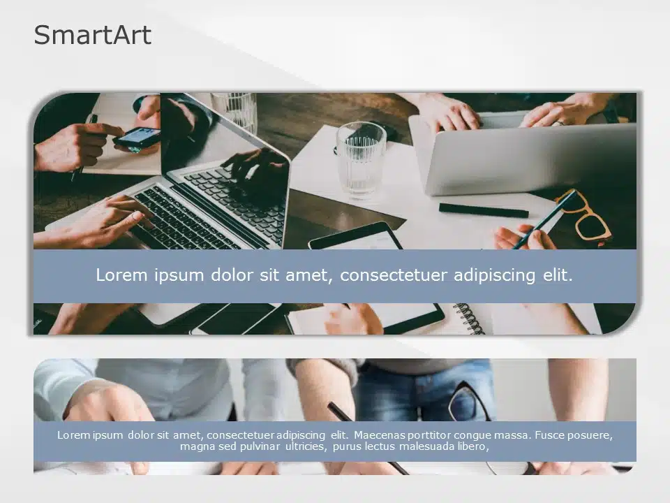 SmartArt Picture Picture Vertical 2 Steps & Google Slides Theme