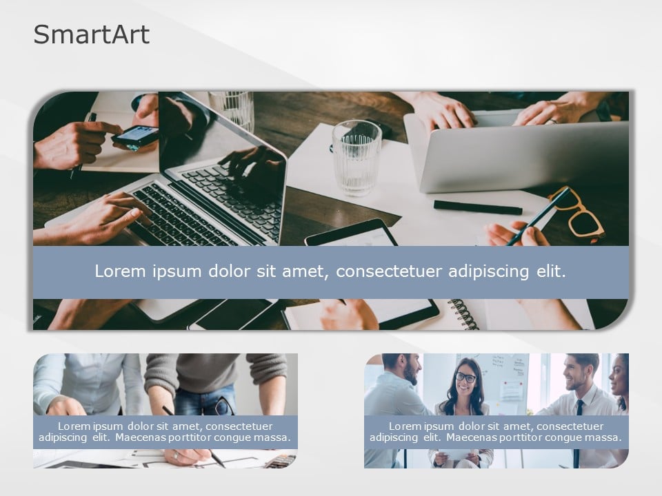 SmartArt Picture Picture Vertical 3 Steps & Google Slides Theme