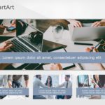 SmartArt Picture Picture Vertical 4 Steps & Google Slides Theme
