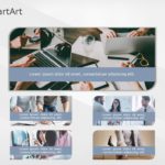 SmartArt Picture Picture Vertical 5 Steps & Google Slides Theme