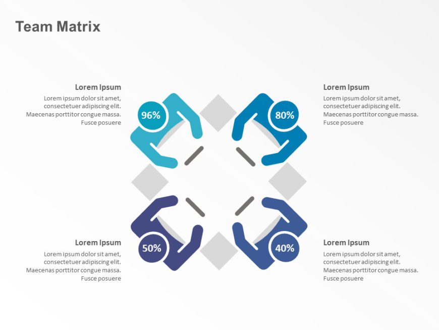 Team Matrix Division PowerPoint Template