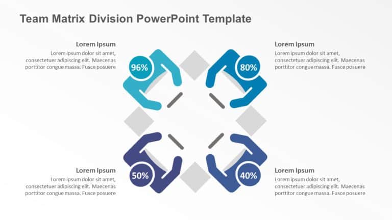 Team Matrix Division PowerPoint Template & Google Slides Theme