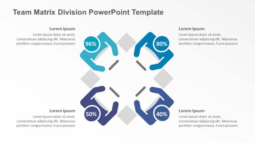 Team Matrix Division PowerPoint Template