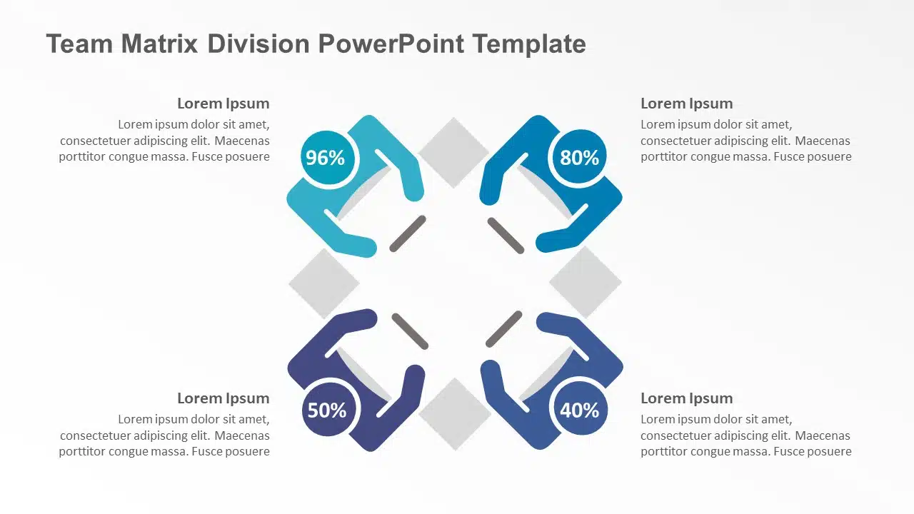 Team Matrix Division PowerPoint Template & Google Slides Theme