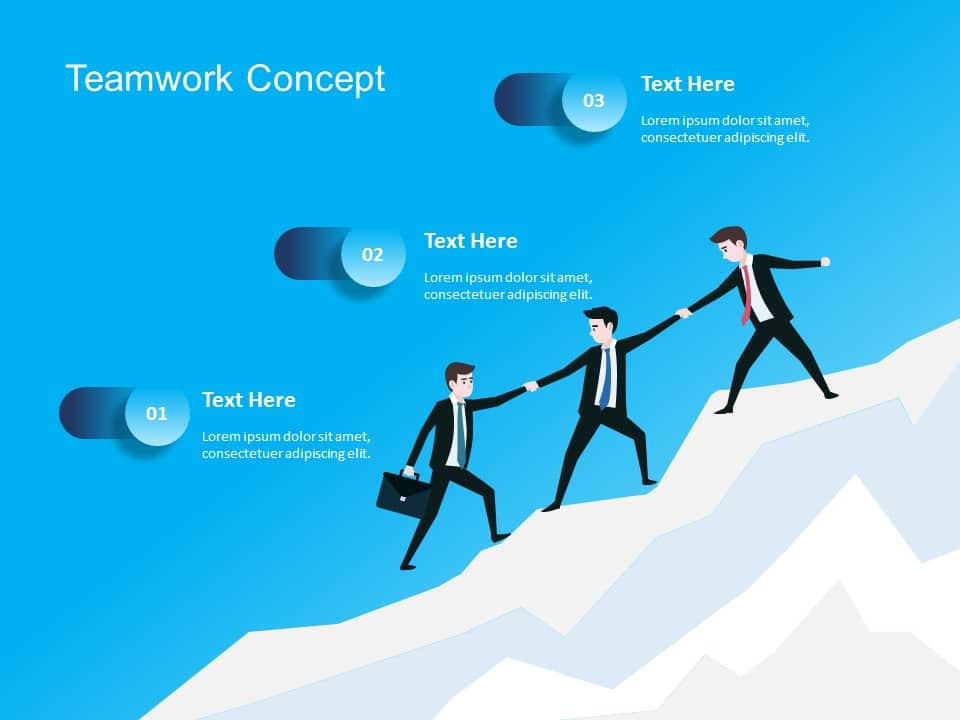 Free Team Work Concept PowerPoint Template