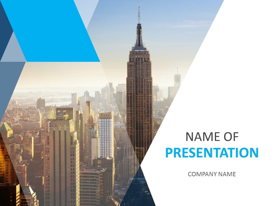 Urban Cover Slide PowerPoint Template