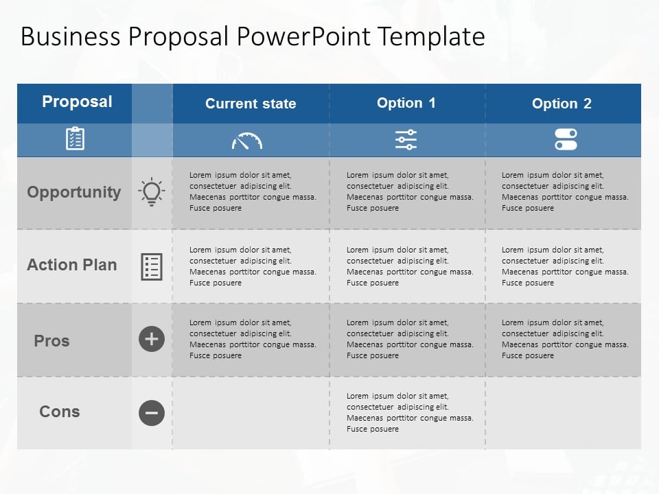 Animated Business Option PowerPoint Template