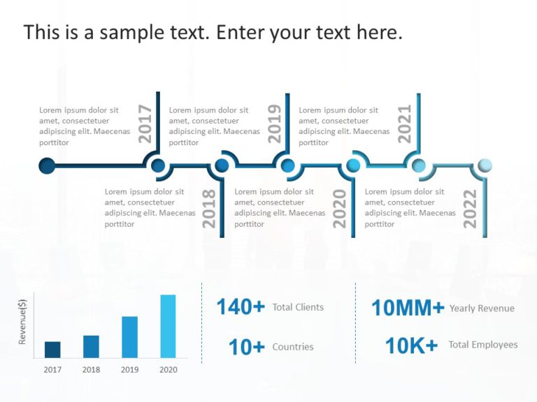 Animated Company Timeline PowerPoint Template & Google Slides Theme